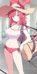 블루아카) 루미급으로 가슴큰데 묻힌 메구 수영복