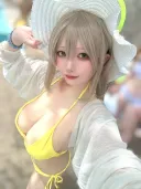 [약후,블루아카] 수영복 입은 노노미 코스프레