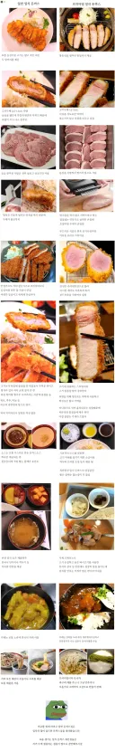 일반 돈까스와 고오급 돈까스