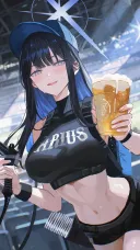 블루아카)비어걸 사오리
