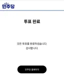 민주당 전당대회 예비경선 투표했습니다.
