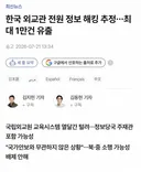 🚨지금 나라 비상임.... 외교관 정보 전부 해킹당함