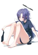 [블루아카] 양말 벗는 유우카👣