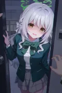 블루아카) 여학생문학) "선생님. 식사 가져왔어요."