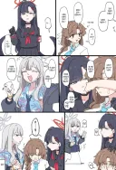 블루아카) 흑슴다와 백슴다의 만남.manga