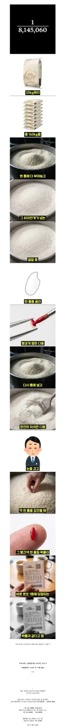로또 1등 당첨 확률을 직관적으로 설명하기