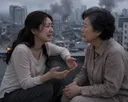 재난상황에 놓인 엄마와 여시. 헬리콥터엔 자리가 딱 하나 남음!