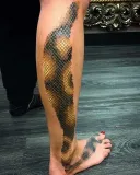 뱀가죽 문신🐍