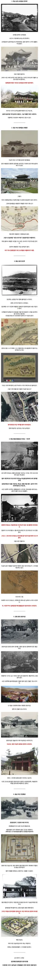 파괴되어 이제는 볼 수 없는 조선시대 건축물들