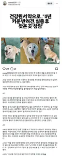 13년 키운 반려견 납치되어 보약으로.....