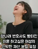 변호사도 빵터진 이혼하고 싶은 여성의 신박한 재산 분할 요청