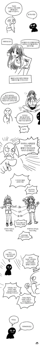 @)현명한 작가님이 카호 몸매 지적하는 comic