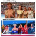 1998 프랑스 월드컵 vs 2024 프랑스 파리 올림픽 JPG