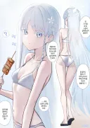 블루아카) 해변에 나타난 소문의 설녀 나구사.manhwa
