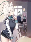 블루아카) 시로코 옷 훔쳐 입은 쿠로코