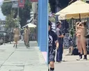 미국 LA서 ‘알몸 질주’ 두 여성
