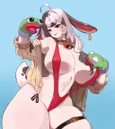버튜버) 양말 인형 놀이하는 토끼 선생님