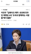 이언주 딥페이크 제작 유포해 민주당 제명된 A씨 '조국과 함께하는 사람들'에서 활동