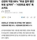 선관위 직원 “투표 업무 행안부로 넘겨야” 88%, 사전투표 전면폐지 41%