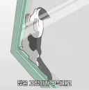 고양이는 왜 빠져나오기도 힘든 틈새에 끼곤 할까?.jpg