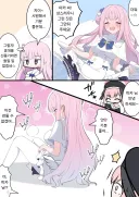 블루아카)모닝글 무더운 미카쨩.comic