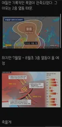 드디어 폭염 2배 이벤트 종료예정 뜸