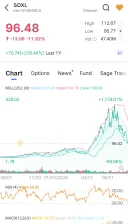 SOXL 미국 반도체 3배 100달러 붕괴