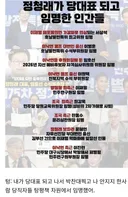 텅이 '탕평책 차원'에서 인명한 인간들 명단