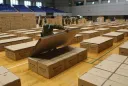 "아니 재난 대피소에서까지 골판지 고집하냐"