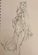 블루아카)수영복 마코토 낙서
