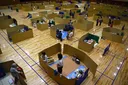 구마모토 폭우 때 골판지