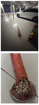 흡연자가 사는 아파트 주차장