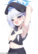 블루아카)스미카 겨드랑이 그려봤어요
