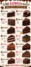 세계의 다양한 초코케이크