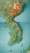 개좇같이 만들어진 한반도