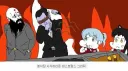 ㅇㅇ : 분식집 시식하러온 레스토랑스 그려줘