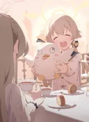 블루아카)"소개할게요, 나기사님! 여기 이 분이 제 남친이에요!"