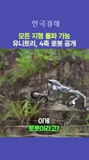 중국에서 공개한 4족보행 로봇