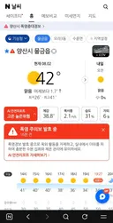 양산 42도..