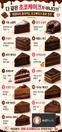 취향따라 즐기는 초코케이크