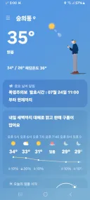 너무 덥다 ㅠㅠ 오후5시에 35도라니