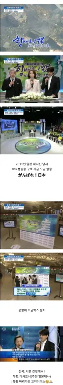 2011년 일본 지진 당시 한국 기부방송
