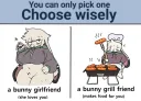 바니걸 여자친구 vs 바니 그릴 친구