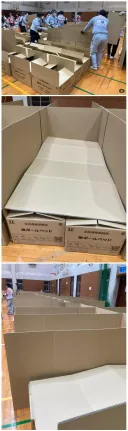 일본 구마모토 지진후 대피소에 등장한 그것
