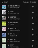 리센느는 멜론 10위 안에 3곡이 들어가있네요