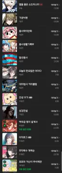 오랫동안 웹툰 안보다가 다시 보니까 재밌는거 많더라