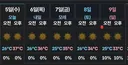 날씨 예보 어제가 피크였네요