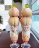 복숭아 파르페🍑🍨
