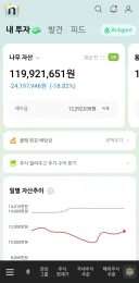 주식)반등 타서 주식 2천 가까이 벌었다 오예~