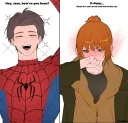 MCU)"스포일러"와 스파이더맨의 2차창작 팬아트들